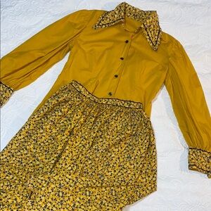 Vintage handmade 60’s retro floral set